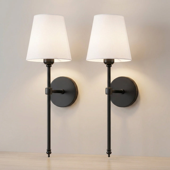 Sleek wireless lamp set by Ambiwell, offering convenient, remote-controlled LED light.