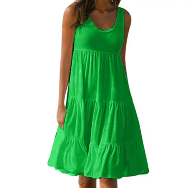 Amelie women's comfortable sleeveless dress, versatile for casual or party