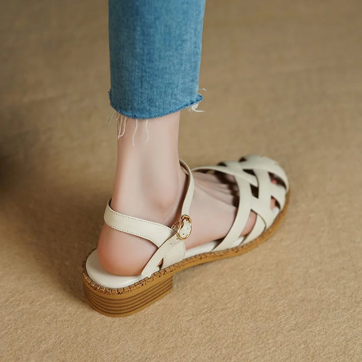 Pair of Amira women's summer shoes, emphasizing comfort and breathability for warm weather
