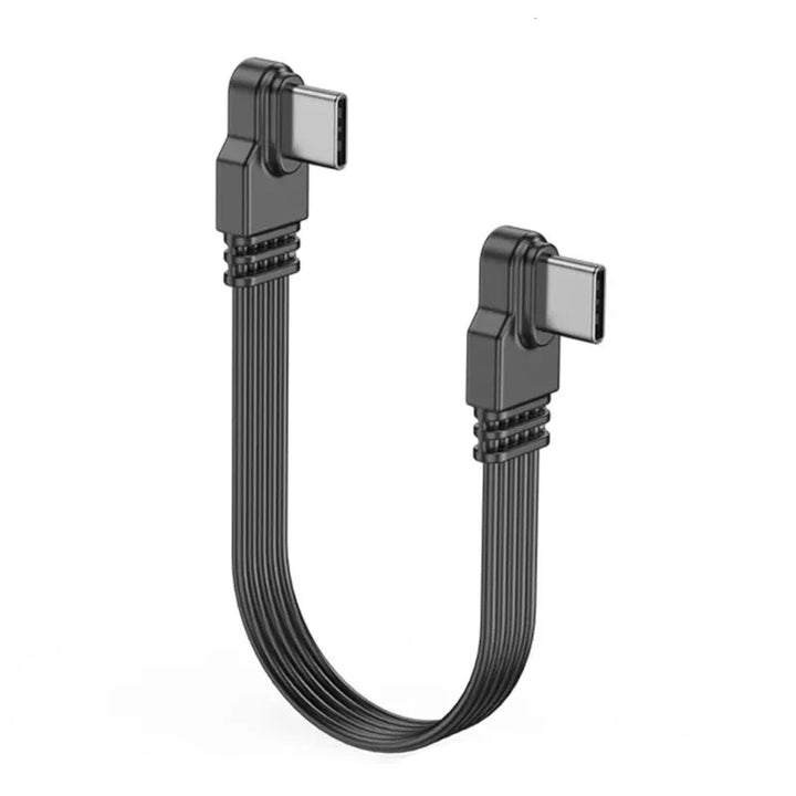 Gaming setup using an Angled Type-C PowerFlex cable for uninterrupted power and data.
