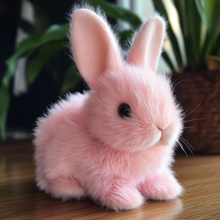 Interactive children's plush bunny with lifelike movements & sounds, a perfect playmate.