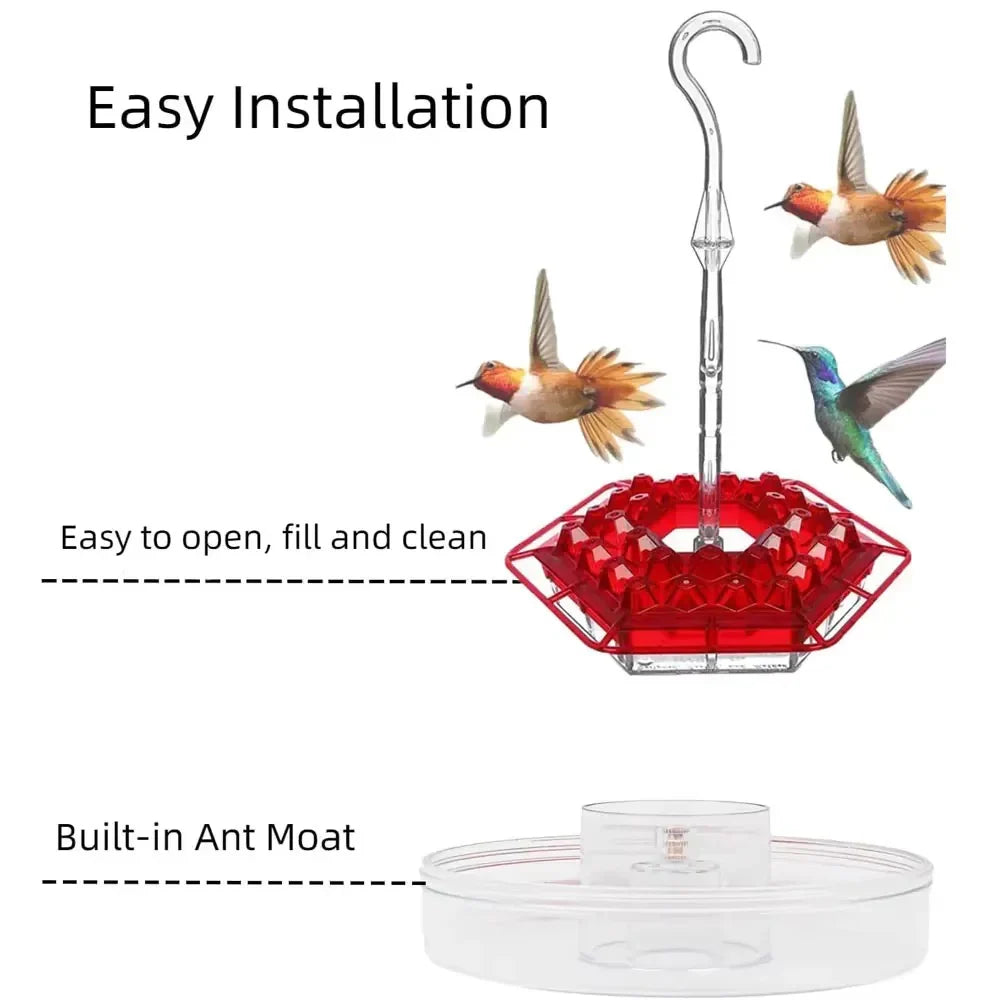 Attract wildlife with this ant-proof outdoor hanging nectar feeder, perfect for hummingbirds.