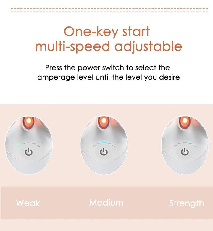 Rechargeable microcurrent face massager designed for wrinkle reduction and skin firming.
