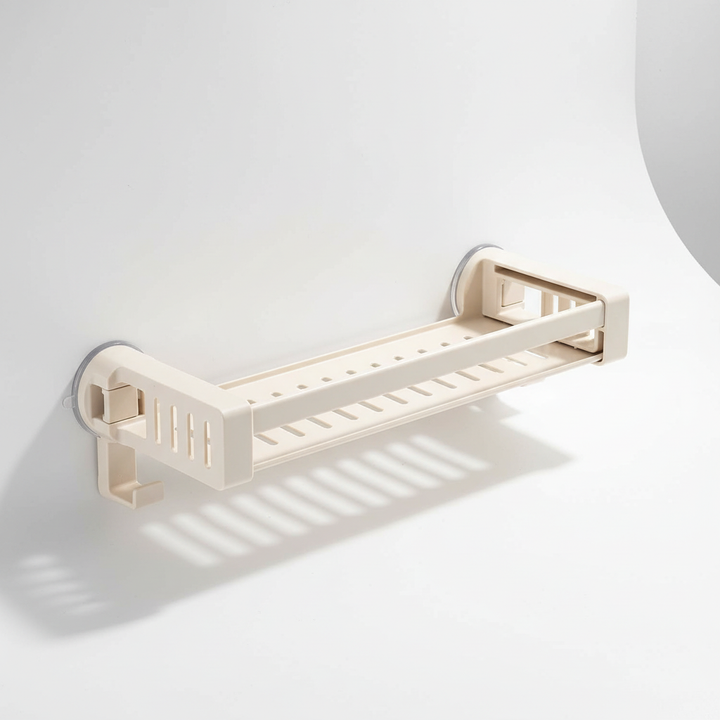 AquaFixor no-drill wall shelf for bathrooms, rust-proof aluminum shower caddy