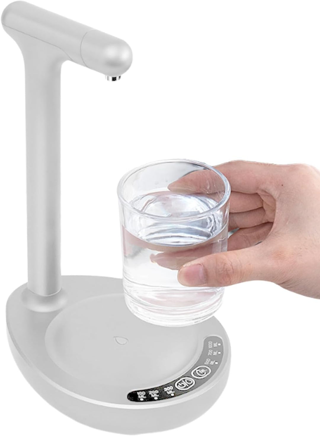 Aqualis electric desktop water dispenser, 5-gallon pump, perfect for home kitchen hydration.
