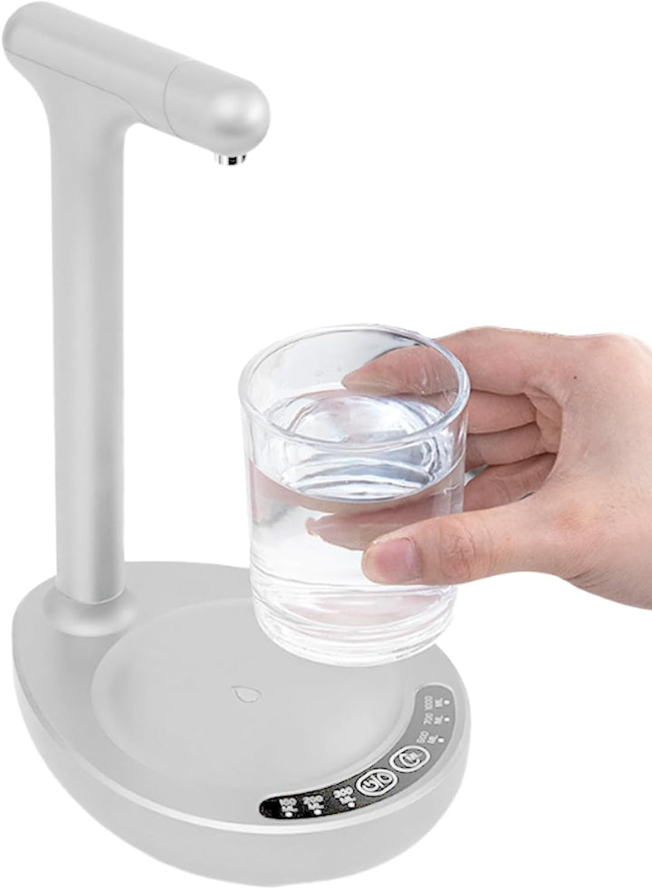 Aqualis electric desktop water dispenser, 5-gallon pump, perfect for home kitchen hydration.
