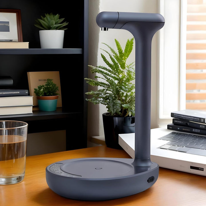 Efficient Aqualis electric pump for 5-gallon water jugs, essential for hydration needs.