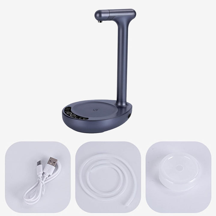 Durable Aqualis electric 5-gallon water pump, a reliable hydration solution for desktop use.