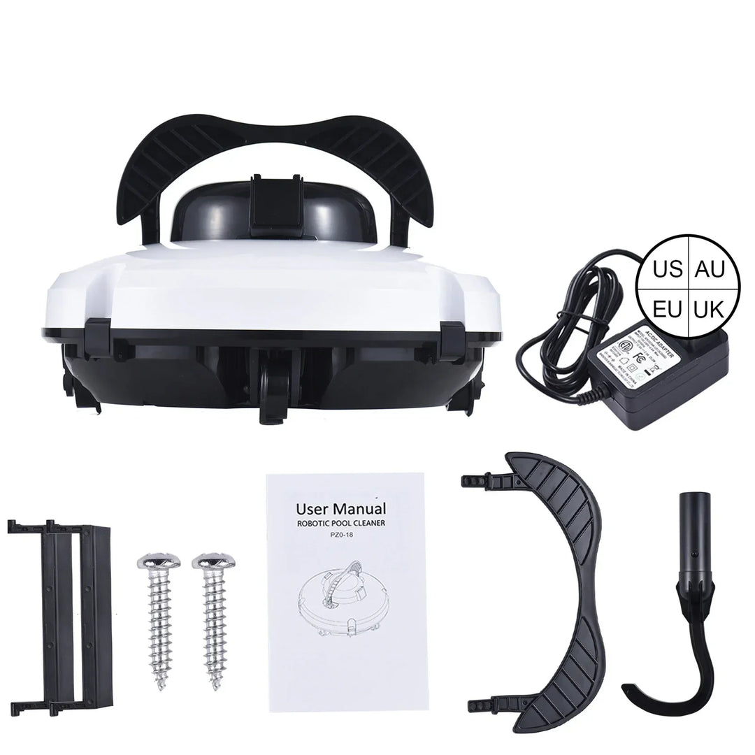 Dual-motor AquaMate automatic pool cleaner with 120-min runtime, ideal for large pools