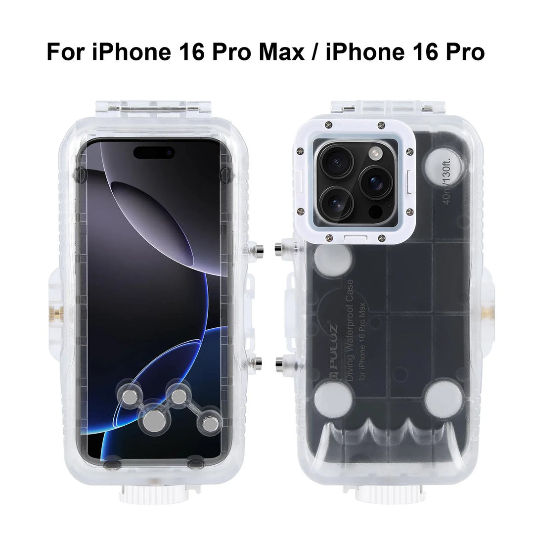Secure iPhone diving case, 40m waterproof, for ultimate phone protection during underwater photography & travel.