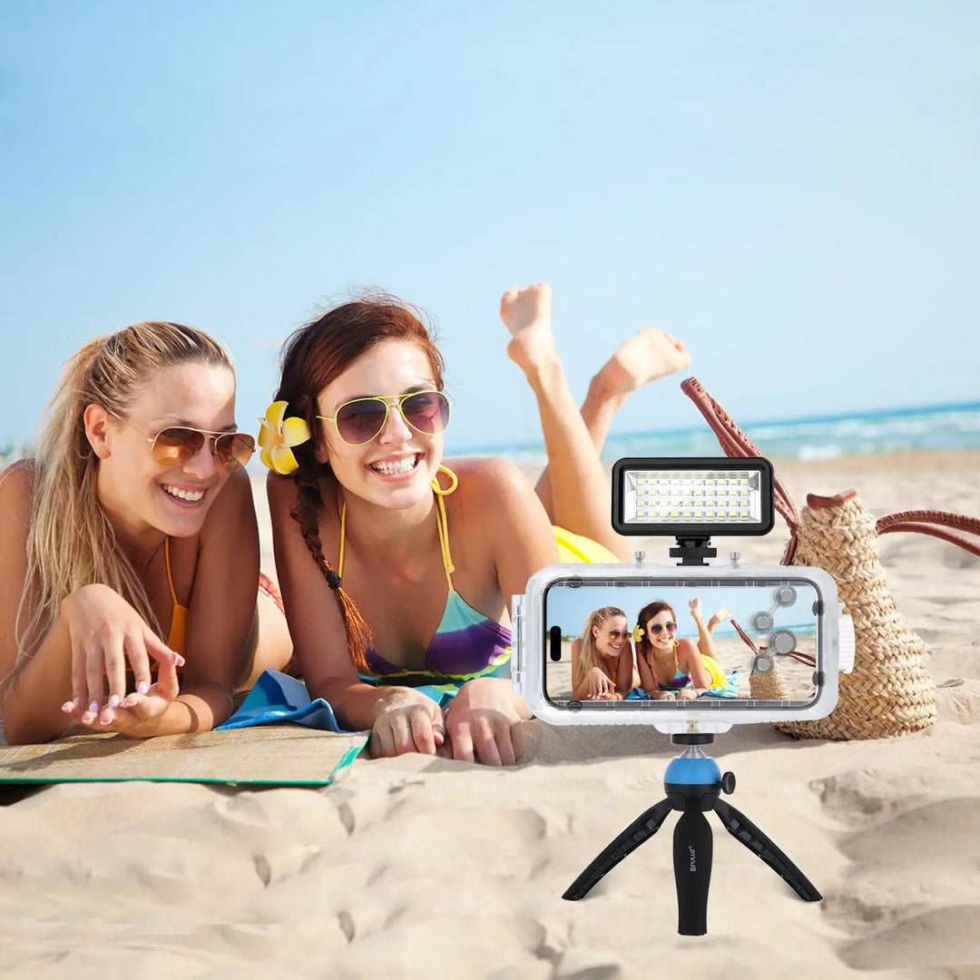 iPhone waterproof diving case with touch control, perfect for underwater photography, video, and extreme sports.