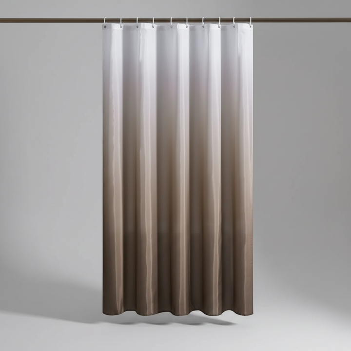 Polyester AquaVeil shower curtain featuring a unique gradient design, waterproof and easy care home improvement