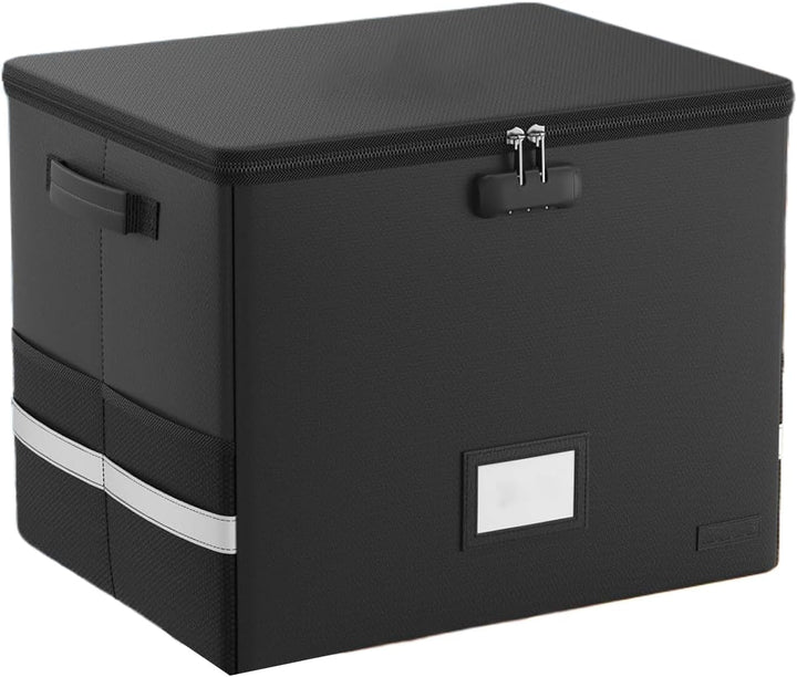 Secure Arcion fireproof waterproof organizer for large 150+ 12-inch vinyl record collection.