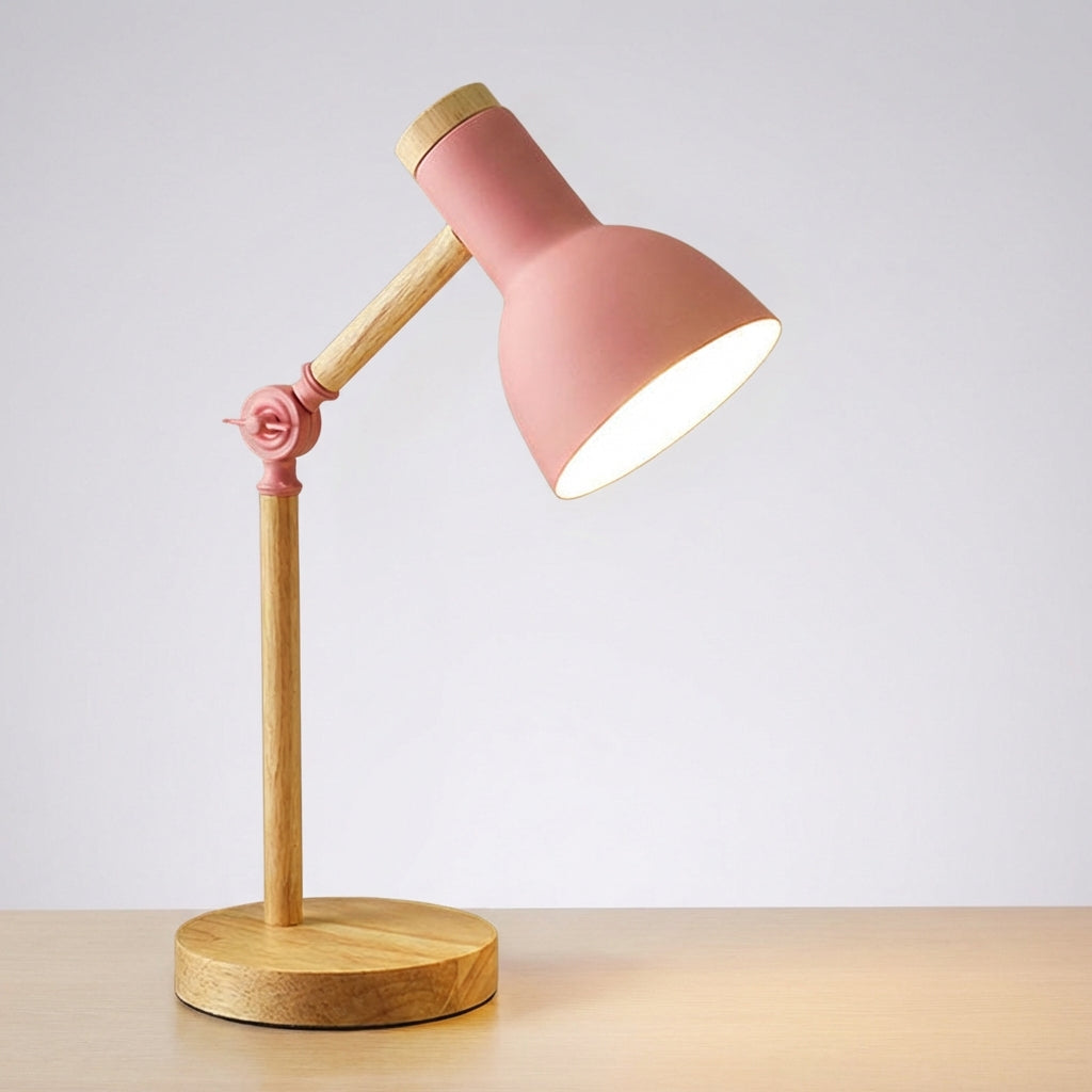 Arclume Minimalist Desk Lamp in a white interior, providing focused task lighting with its adjustable head