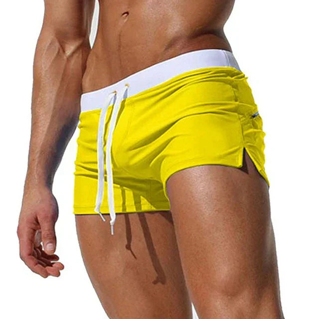 Arlan men's swimwear: green quick-dry surf shorts, great for summer fashion and men's apparel