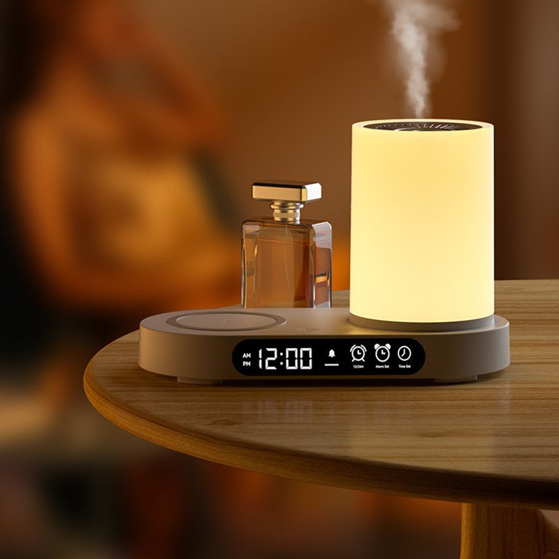AromaGlow ultrasonic aroma diffuser for home office desk. Essential oil humidifier for relaxation & improved air quality.
