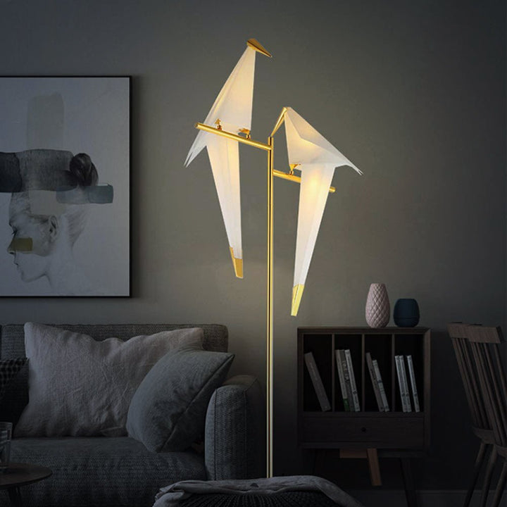 USB rechargeable artistic bird lamp, a versatile LED light with modern design for home decoration.