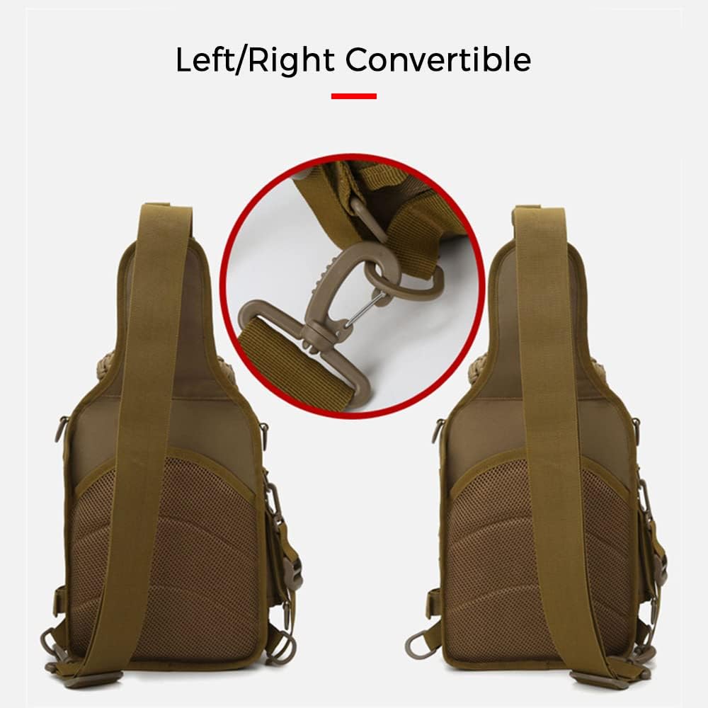 Arvion fishing tackle sling, water-resistant material, ideal for angling, hiking, and camping.