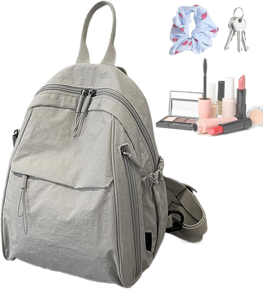 Waterproof schoolbag, Arvion, sleek & casual nylon design, suitable for all ages, front pocket focus