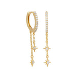 Star Chain Earrings