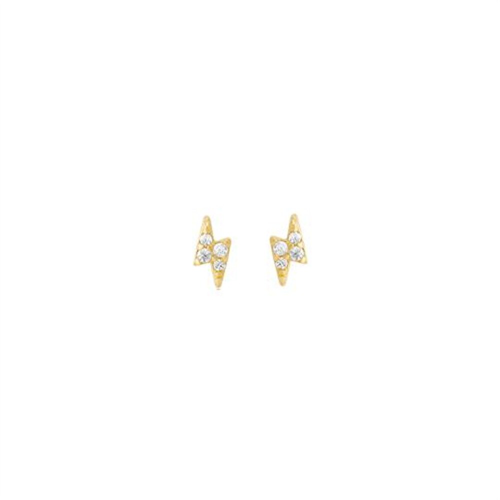 Model wearing Astrid Celestial Star & Moon Earrings, elegant celestial jewelry, hypoallergenic design
