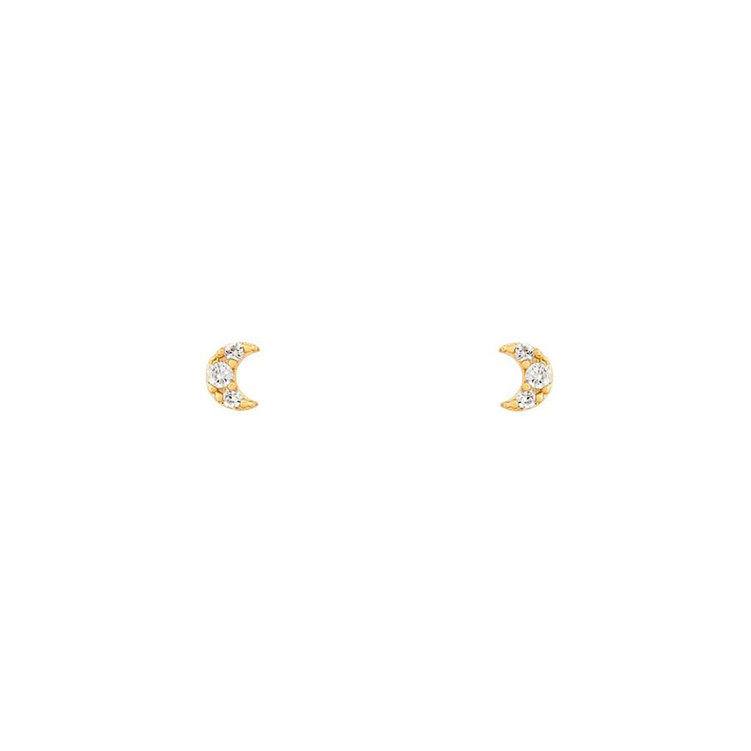 Stack of Astrid Celestial Charm Earrings: studs, hoops, chains, women's fashion, stainless steel