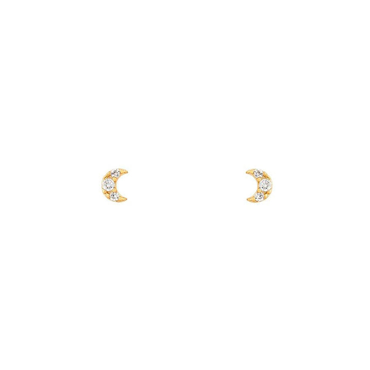 Stack of Astrid Celestial Charm Earrings: studs, hoops, chains, women's fashion, stainless steel