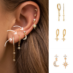 3 Pair Earrings Set