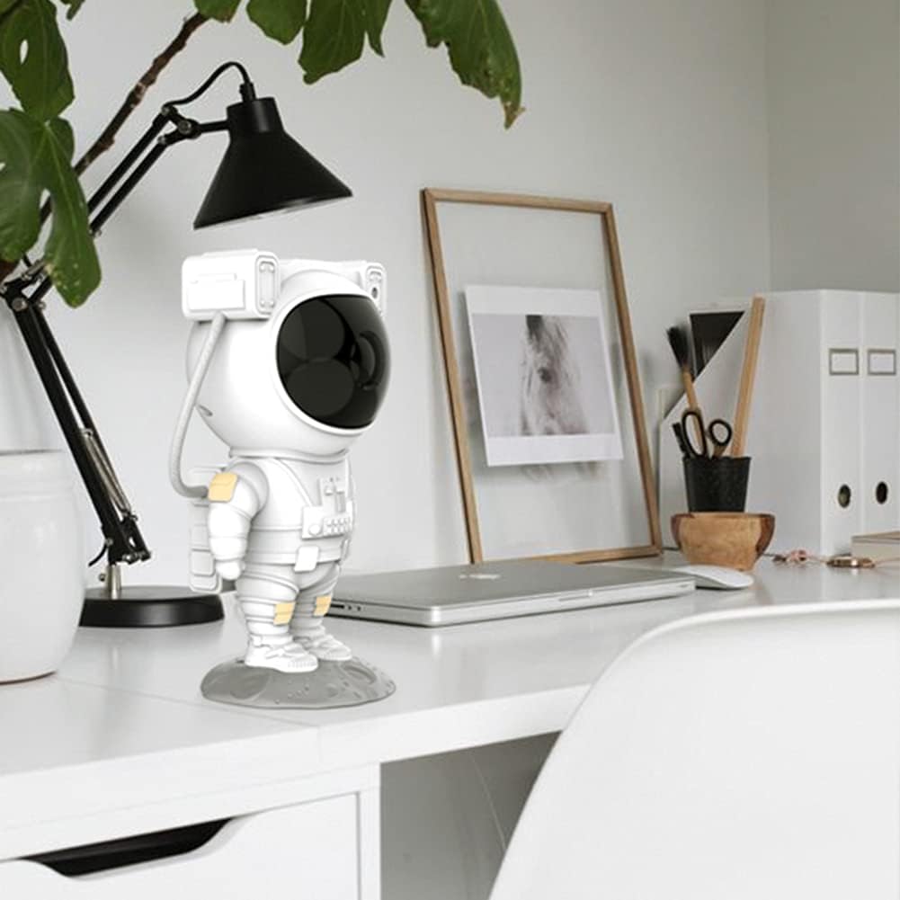 Fun astronaut galaxy projector, perfect star light for kids' rooms or space-themed decor.