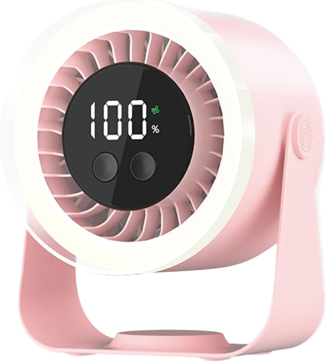 Desktop view of Auralis quiet fan, portable and USB rechargeable, a dorm essential