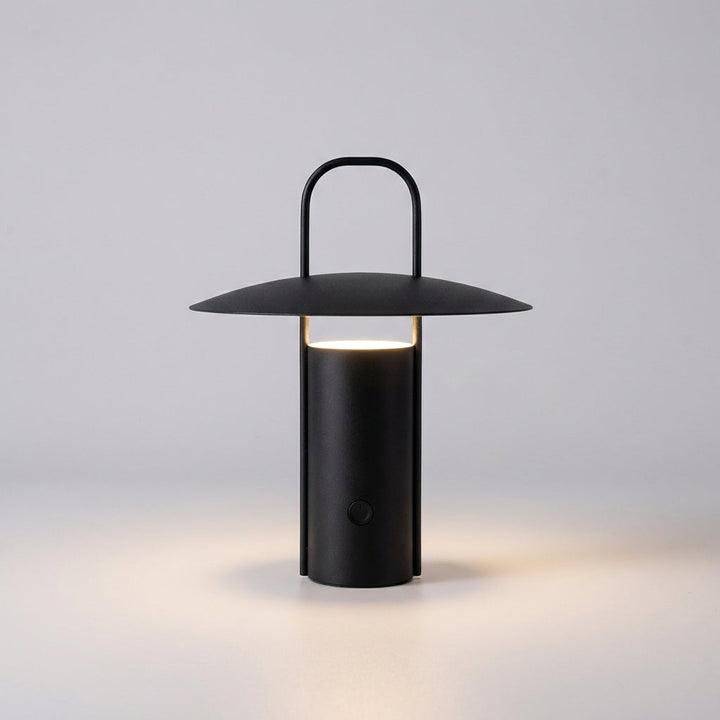 Portable dimmable LED lantern, indoor/outdoor use, AuraPorto rechargeable light.