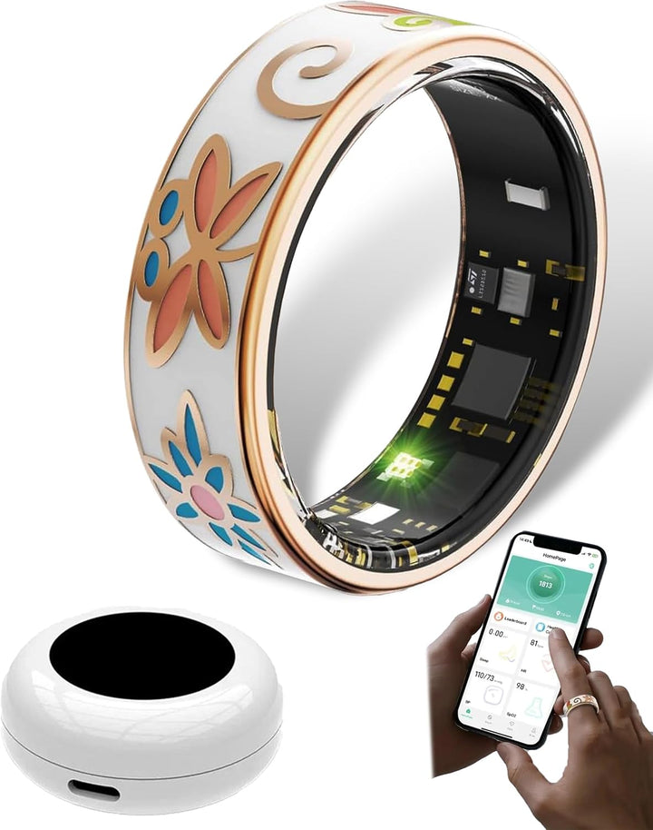 Aurina Smart Enamel Wellness Ring, essential health tech for daily wear