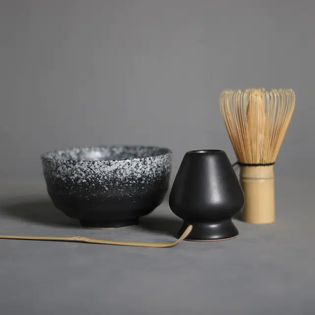 Authentic Matcha Tea Ceremony Gift Set displaying all tea accessories for a traditional Japanese green tea ritual.