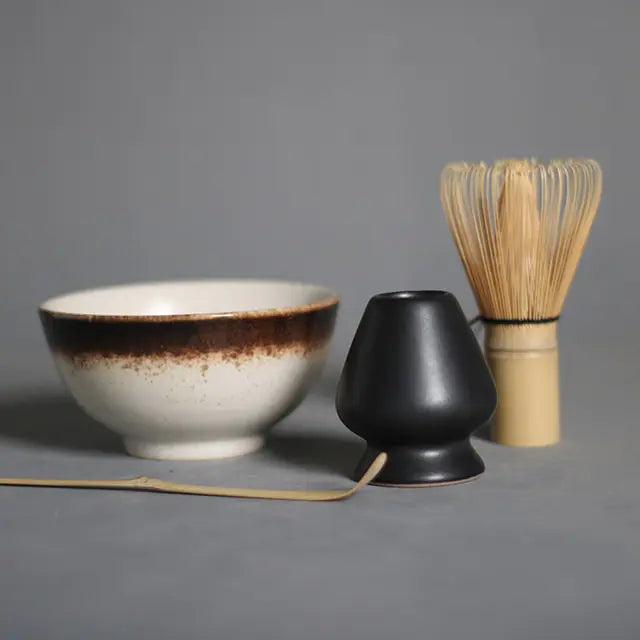 Experience a peaceful Japanese green tea ceremony with this authentic matcha tea gift set & accessories.