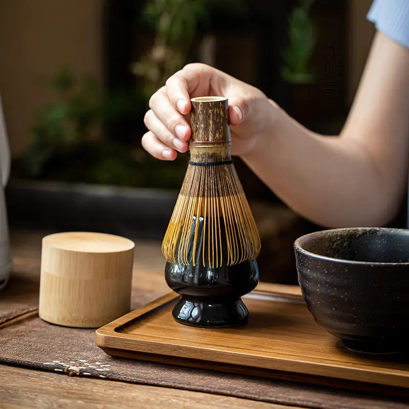Beautiful Japanese matcha tea set, a perfect tea gift for mindful living & green tea enthusiasts.