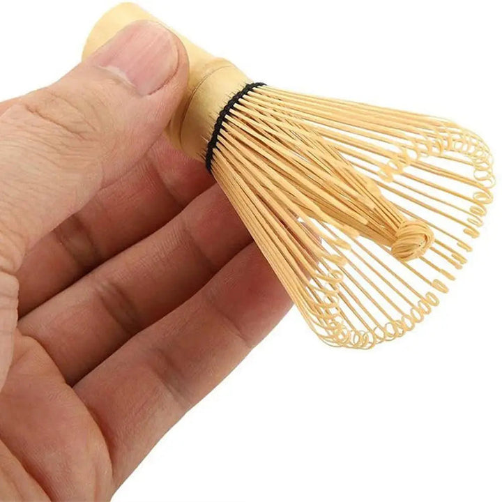 Deluxe authentic matcha tea ceremony set: bamboo whisk, bowl, scoop & sifter for making perfect green tea at home.