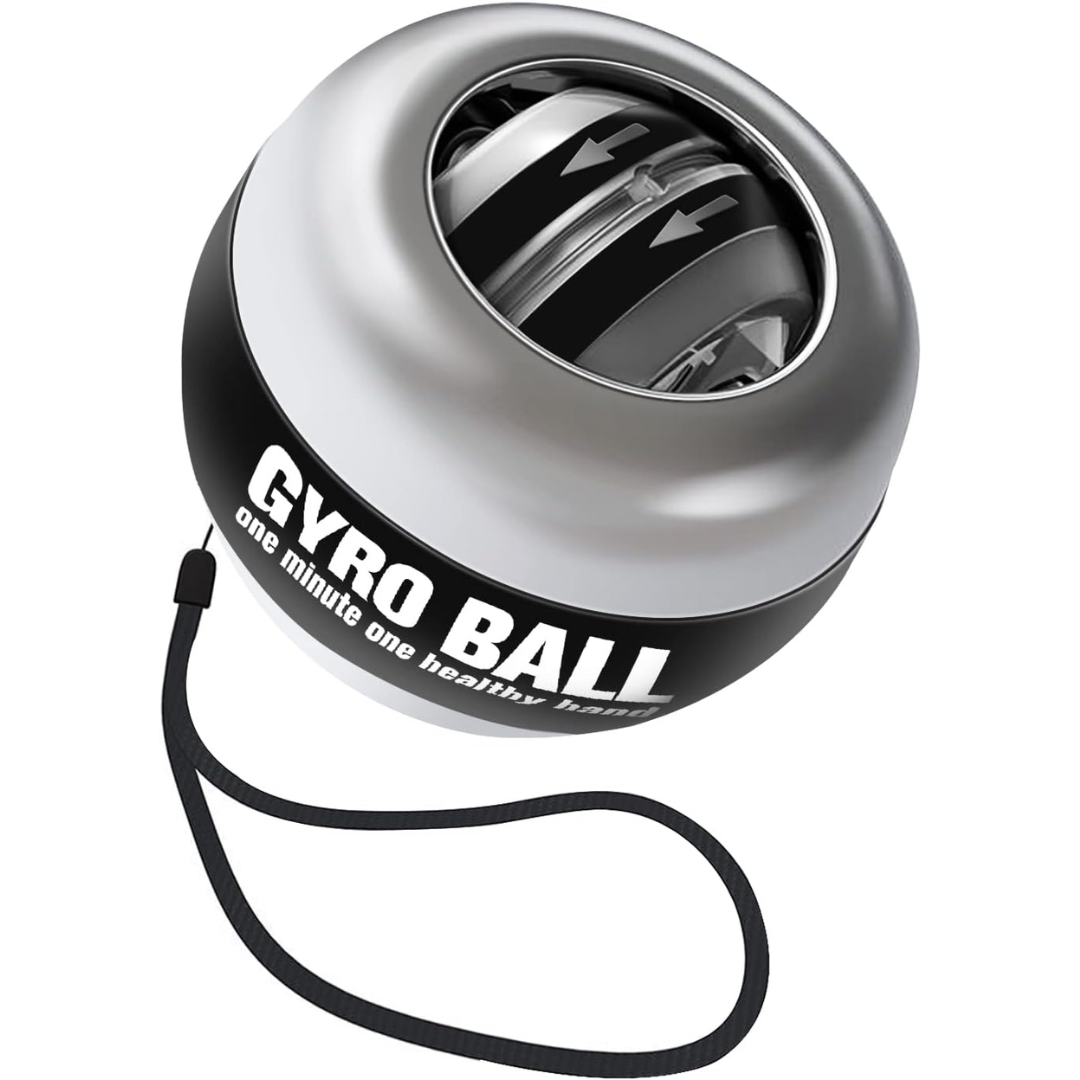 Innovative auto start gyroscopic exerciser to build arm endurance & grip strength.