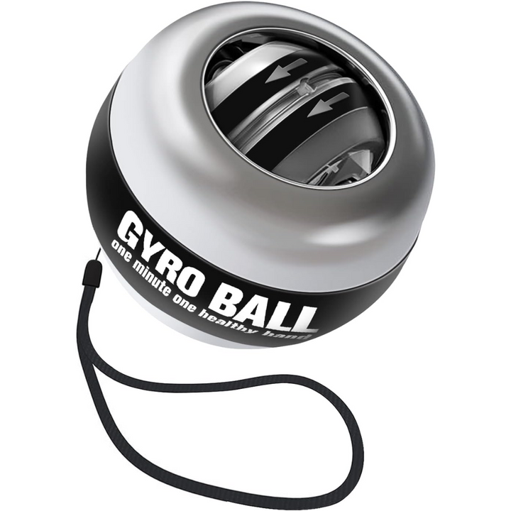 Innovative auto start gyroscopic exerciser to build arm endurance & grip strength.
