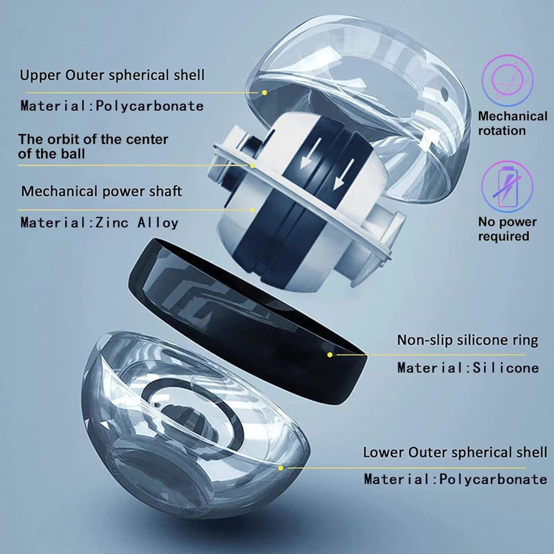 Advanced auto start gyroscopic fitness tool for intense arm & forearm workouts.