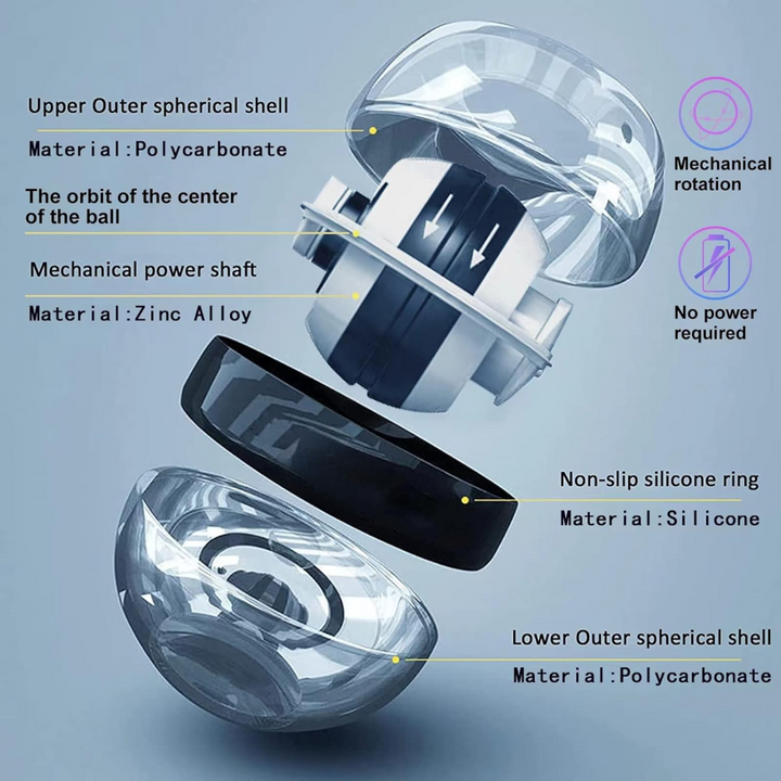 Advanced auto start gyroscopic fitness tool for intense arm & forearm workouts.
