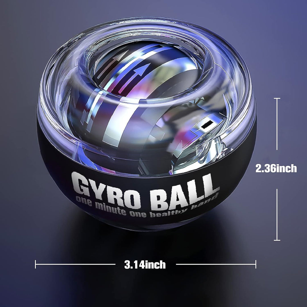 Gyroscopic power ball for wrist and forearm rehabilitation & physical therapy.