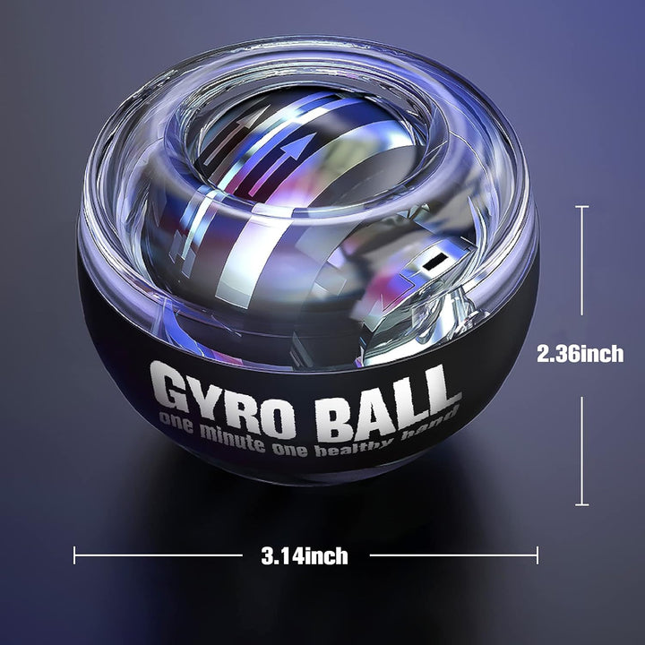 Gyroscopic power ball for wrist and forearm rehabilitation & physical therapy.
