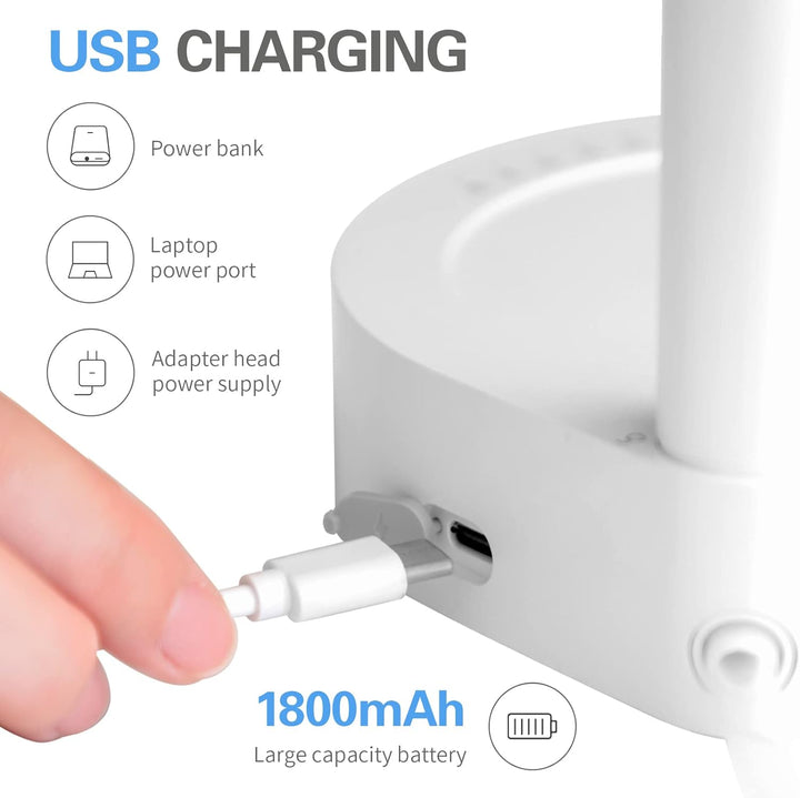 Quiet automatic water dispenser for easy bedside hydration. Rechargeable & perfect for any room.