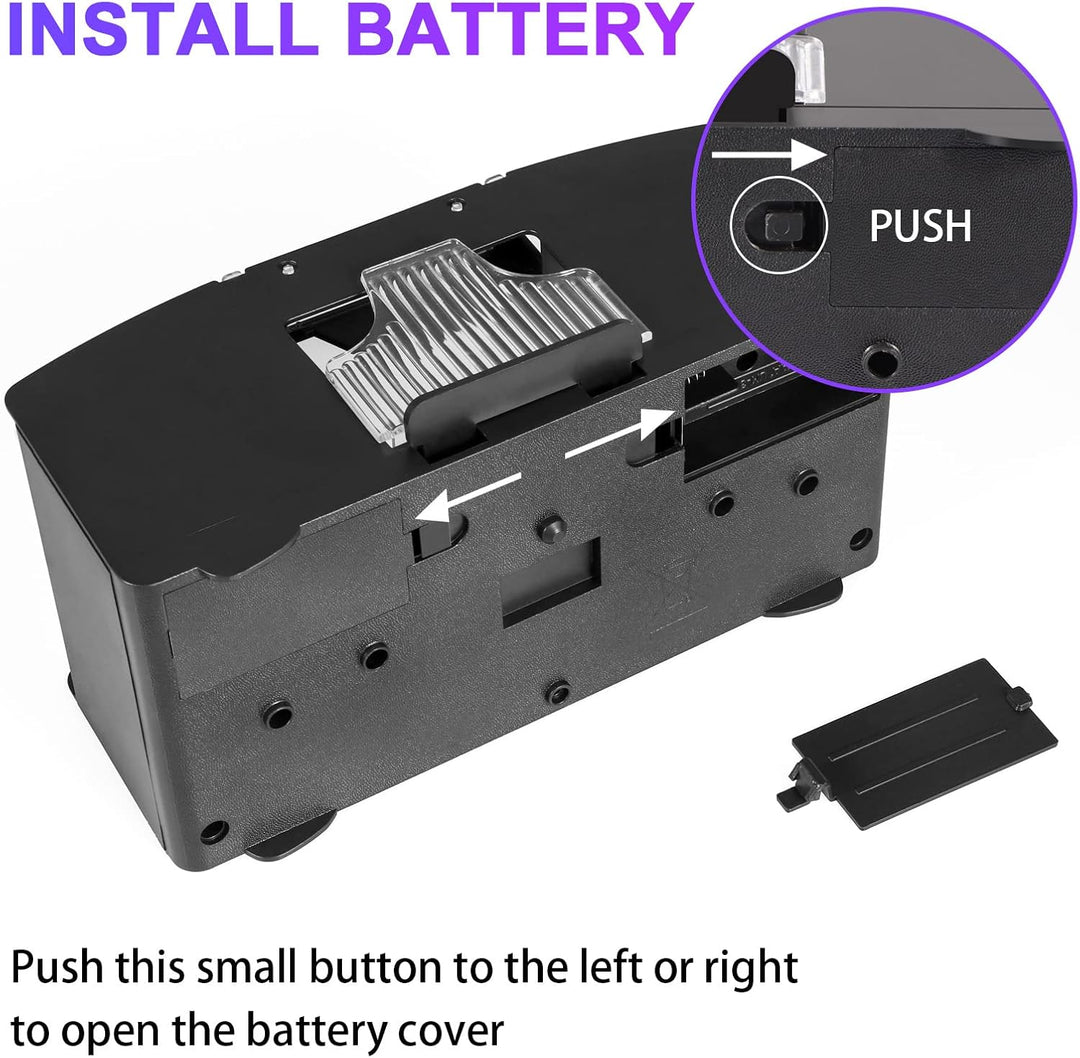 Effortless automatic card shuffler; a game accessory for poker, blackjack, and other card games, saves time.