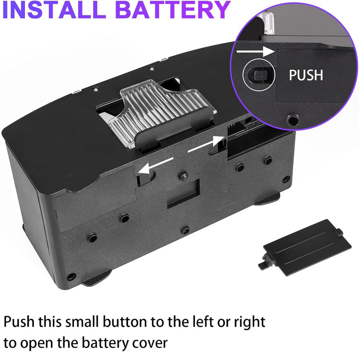 Effortless automatic card shuffler; a game accessory for poker, blackjack, and other card games, saves time.