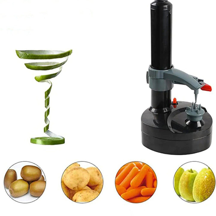 Time-saving automatic kitchen gadget peeling fruits and vegetables with ease.