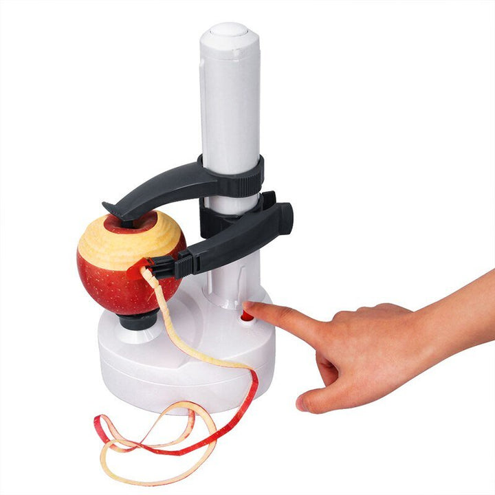 Hands-free electric fruit peeler, a modern kitchen tool for convenient meal prep.