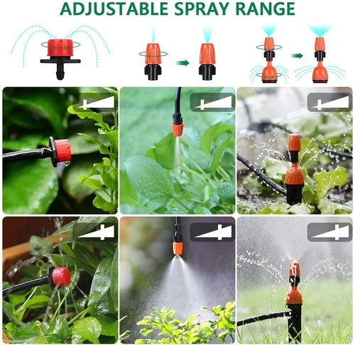 Convenient automatic drip irrigation system for hassle-free garden watering & plant maintenance.