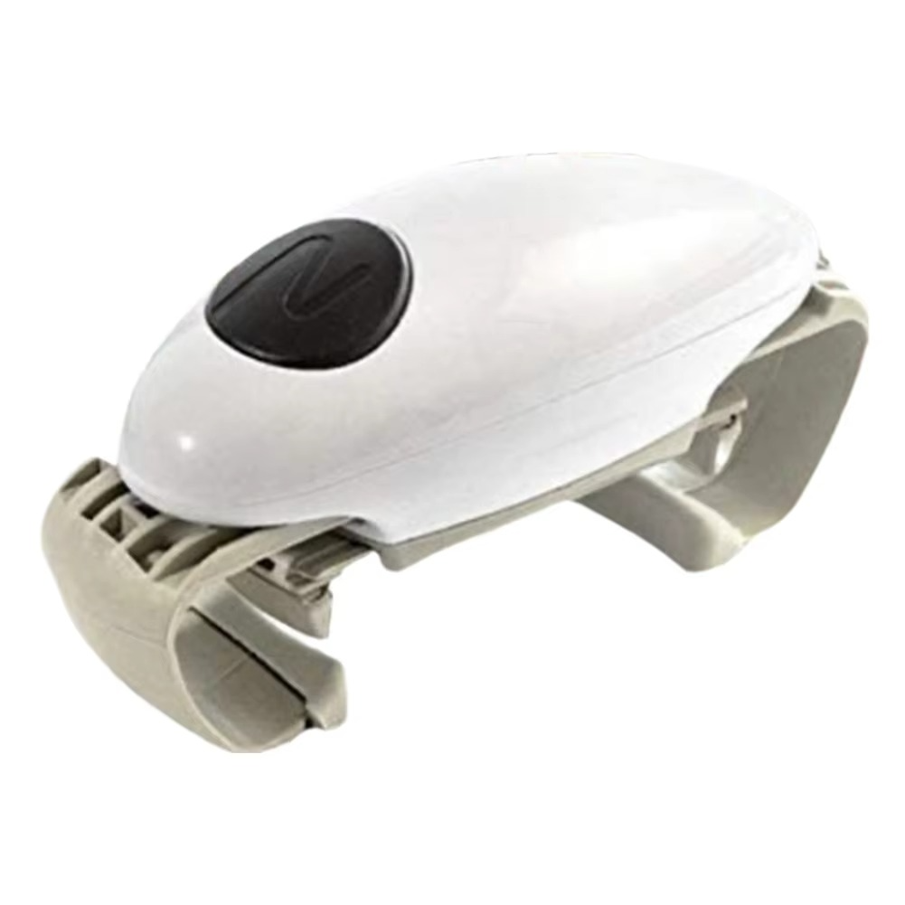 Easy grip automatic can opener, perfect for opening tough jars & cans with one touch.