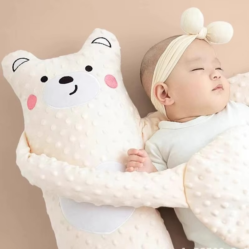 Automatic soothing baby sleep aid pillow for newborn and infant comfort.
